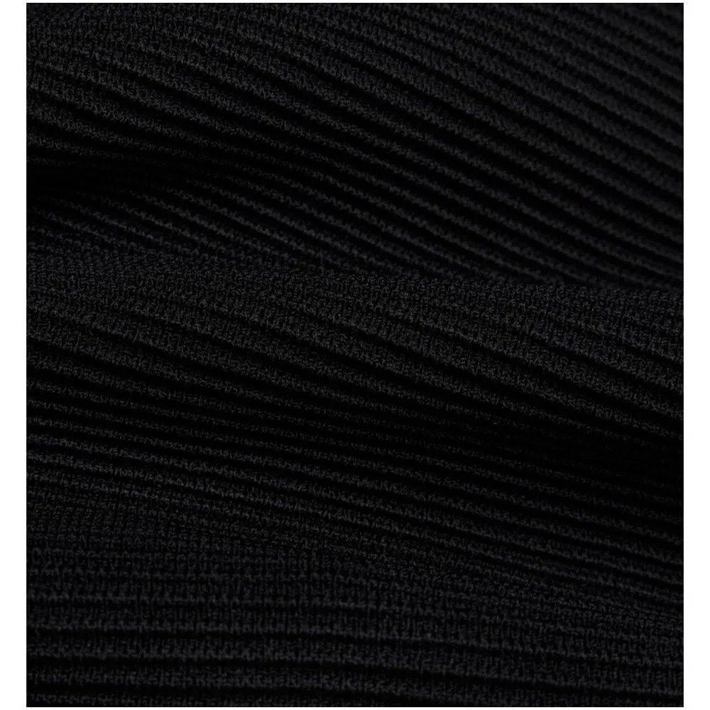 Aritzia Babaton Sculpt Knit Scoop Neck Crop Top Black S